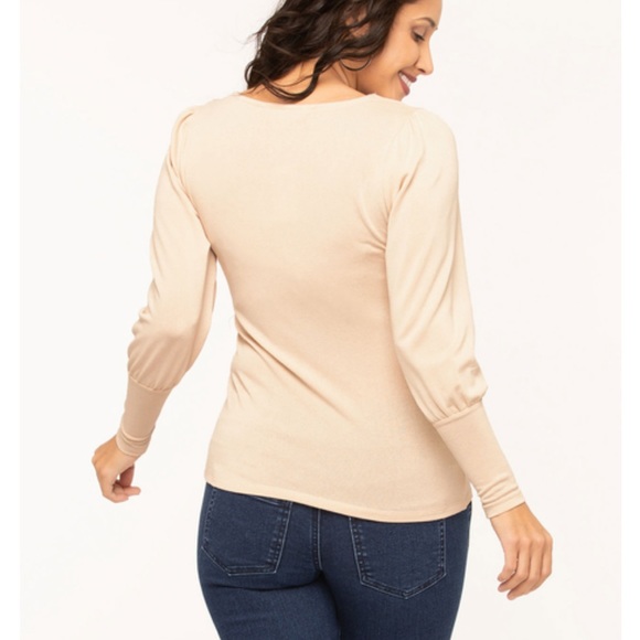 Square Neck Puff Sleeve Top - Picture 8 of 8